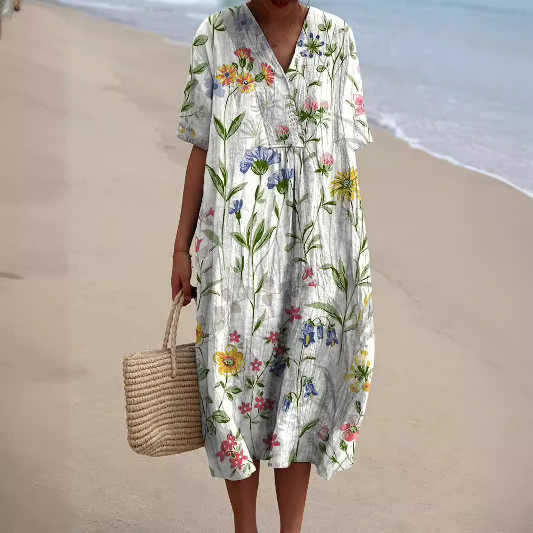 Nicka™ | Vestido con estampado floral vibrante