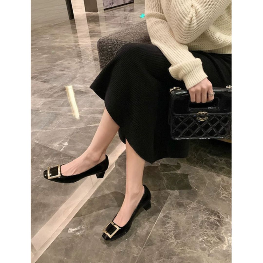 Celinka - Sandalias elegantes de tacón con acentos metálicos