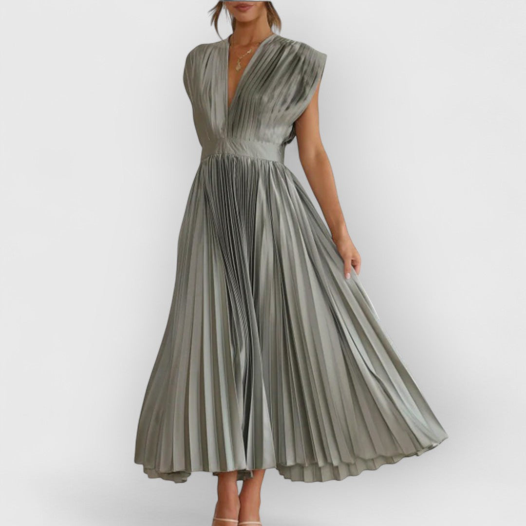 Vivica | Vestido Maxí de Terciopelo Lujo