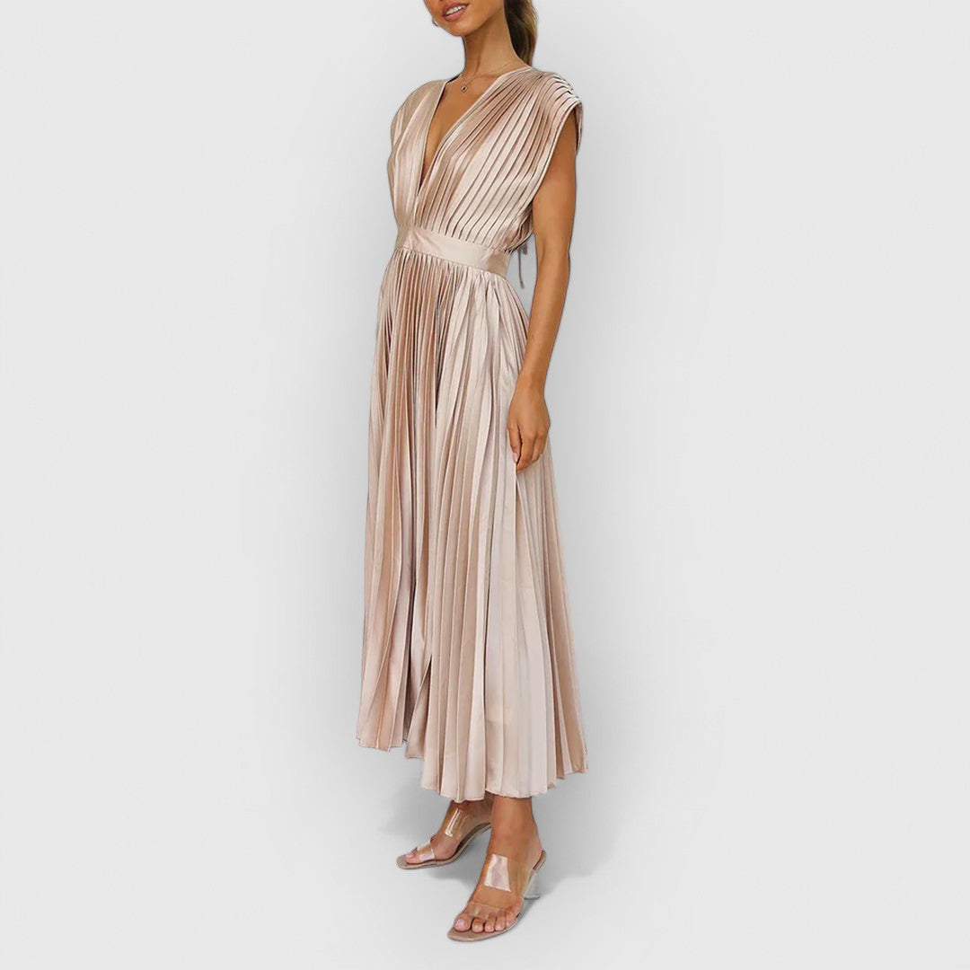 Vivica | Vestido Maxí de Terciopelo Lujo