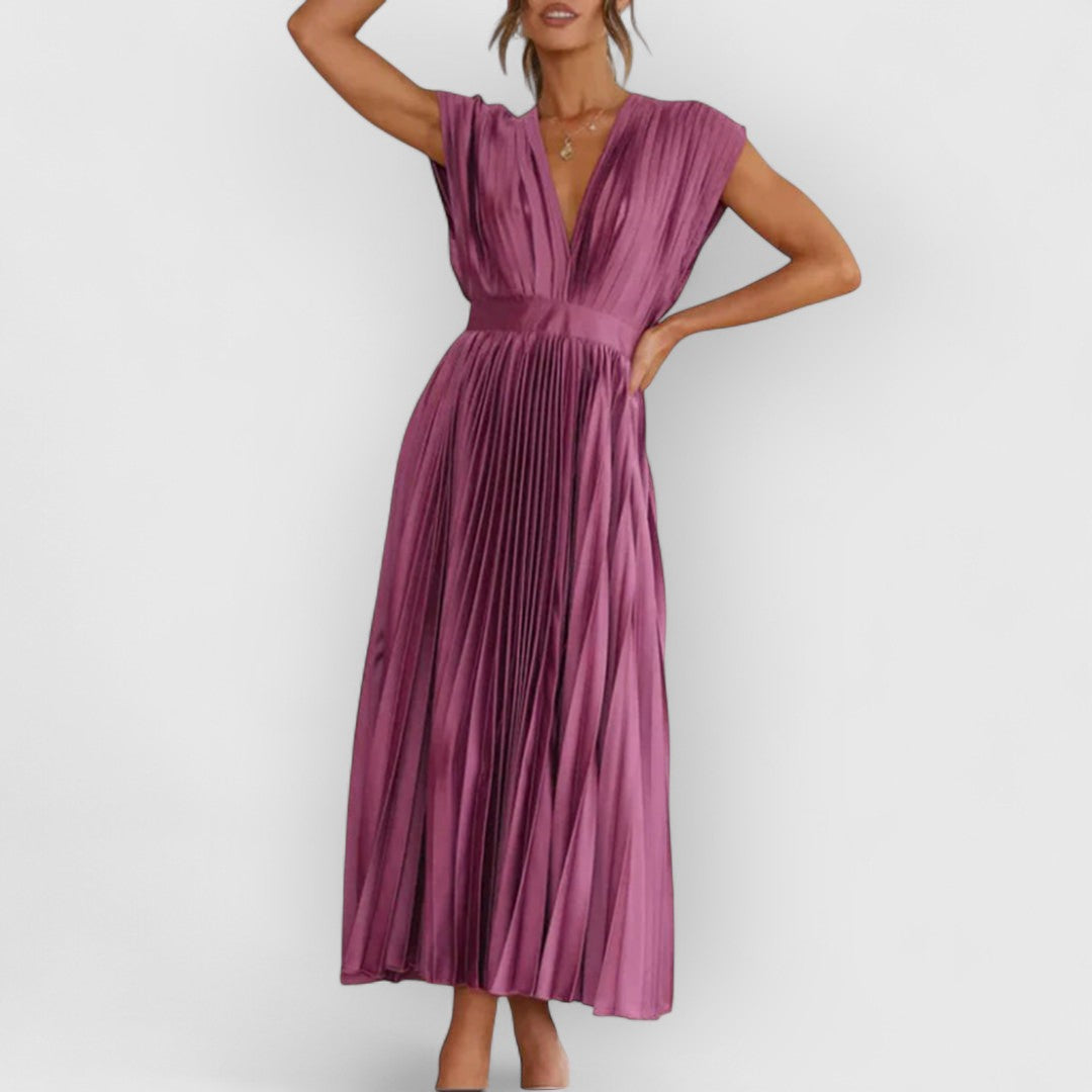 Vivica | Vestido Maxí de Terciopelo Lujo