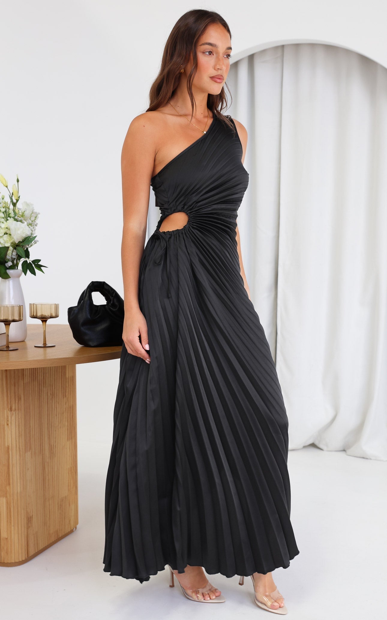 Rochelle - Vestido Maxi Negro