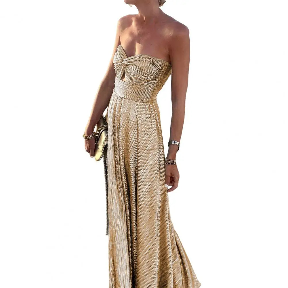 Victoria | Vestido Maxi Elegante Sin Tirantes