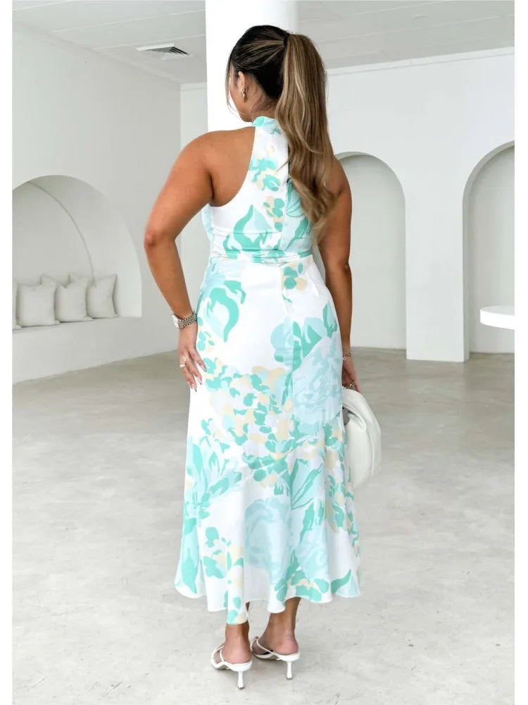 Amira | Vestido Envueltos con Tirante al Cuello
