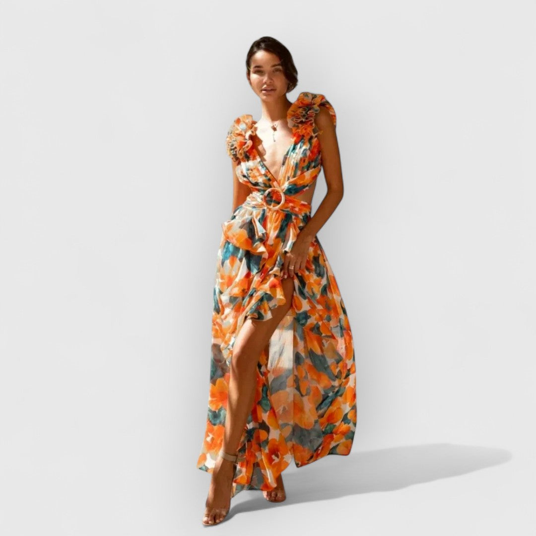 Fatima | Elegante vestido con volantes
