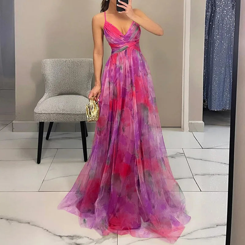 Gisele | Vestido maxi de flores