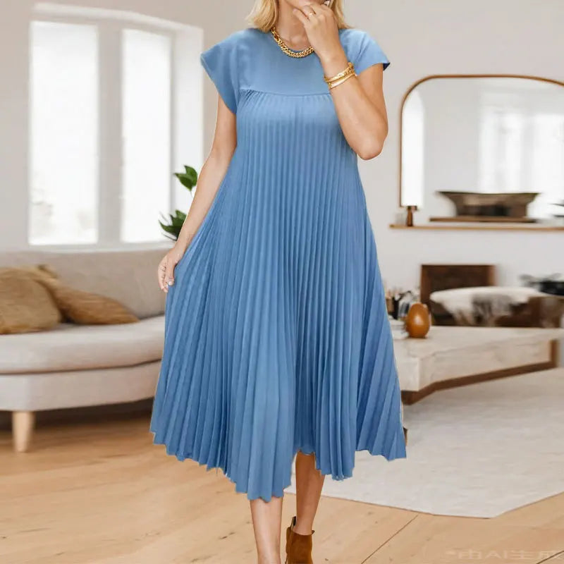 Tamara | Elegante Vestido Maxi Plisado