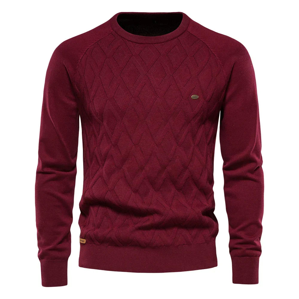 Valmere | Suéter de Hombre con Diseño de Cuadrados