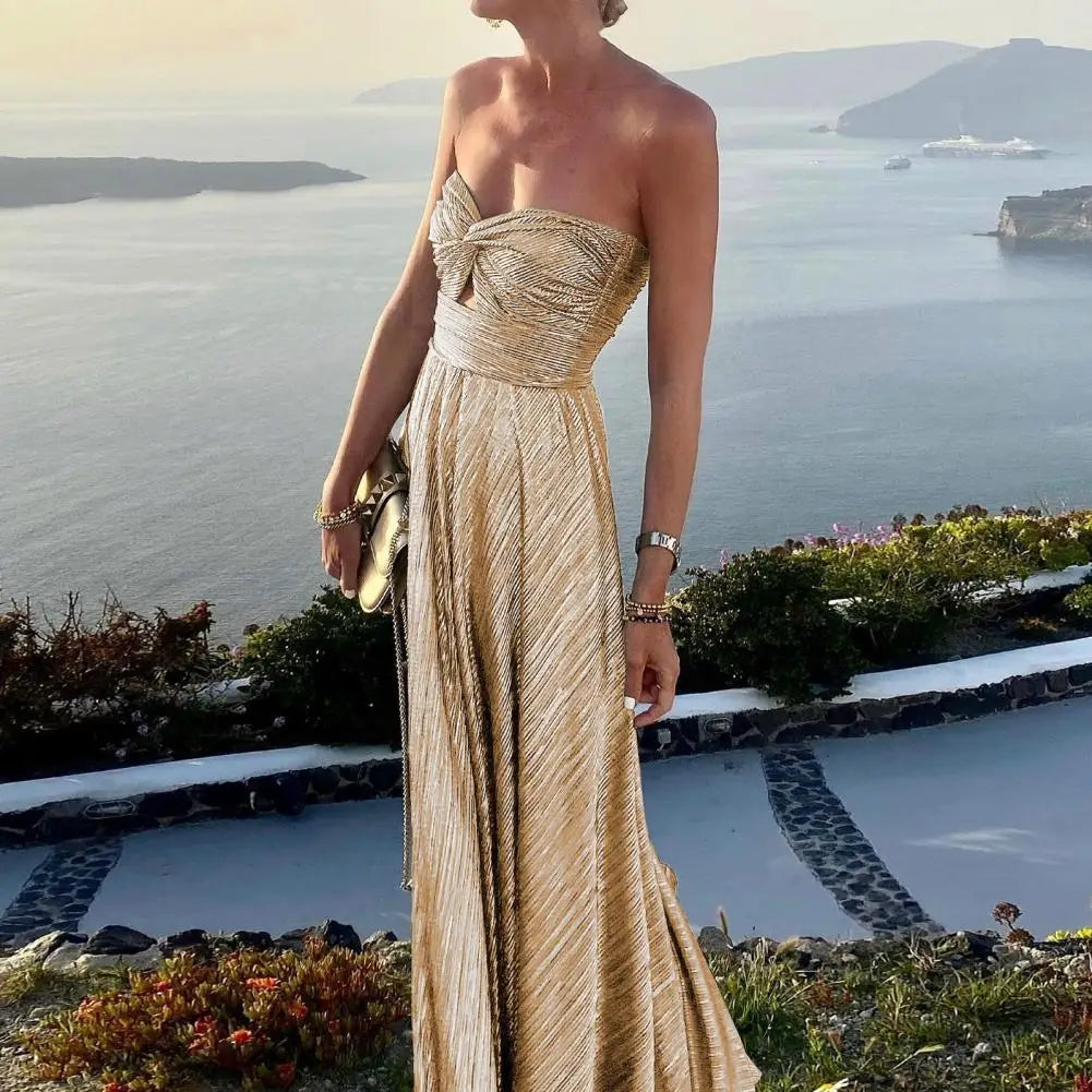 Victoria | Vestido Maxi Elegante Sin Tirantes