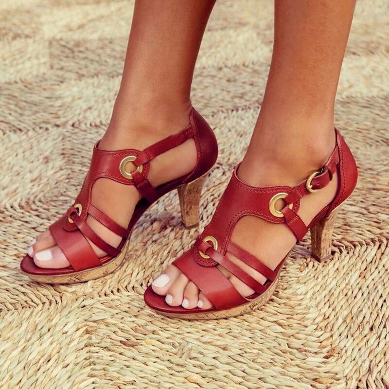 Maliora - Sandalias cómodas con tacones