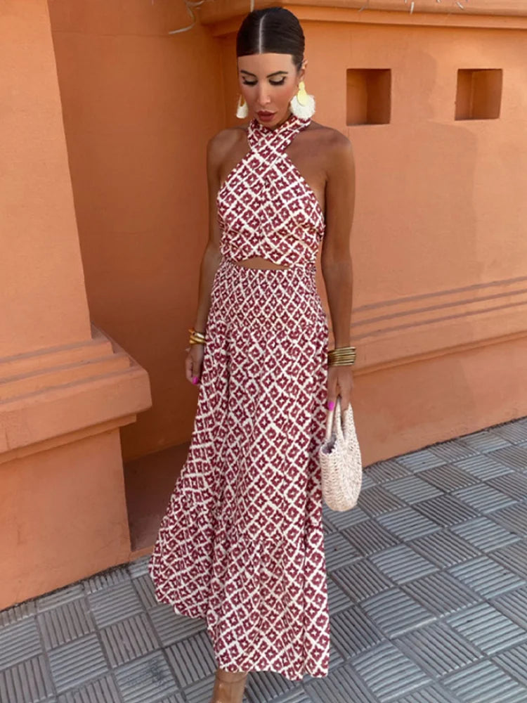 Mickay™ — Elegante Vestido Midi con Hombros Descubiertos