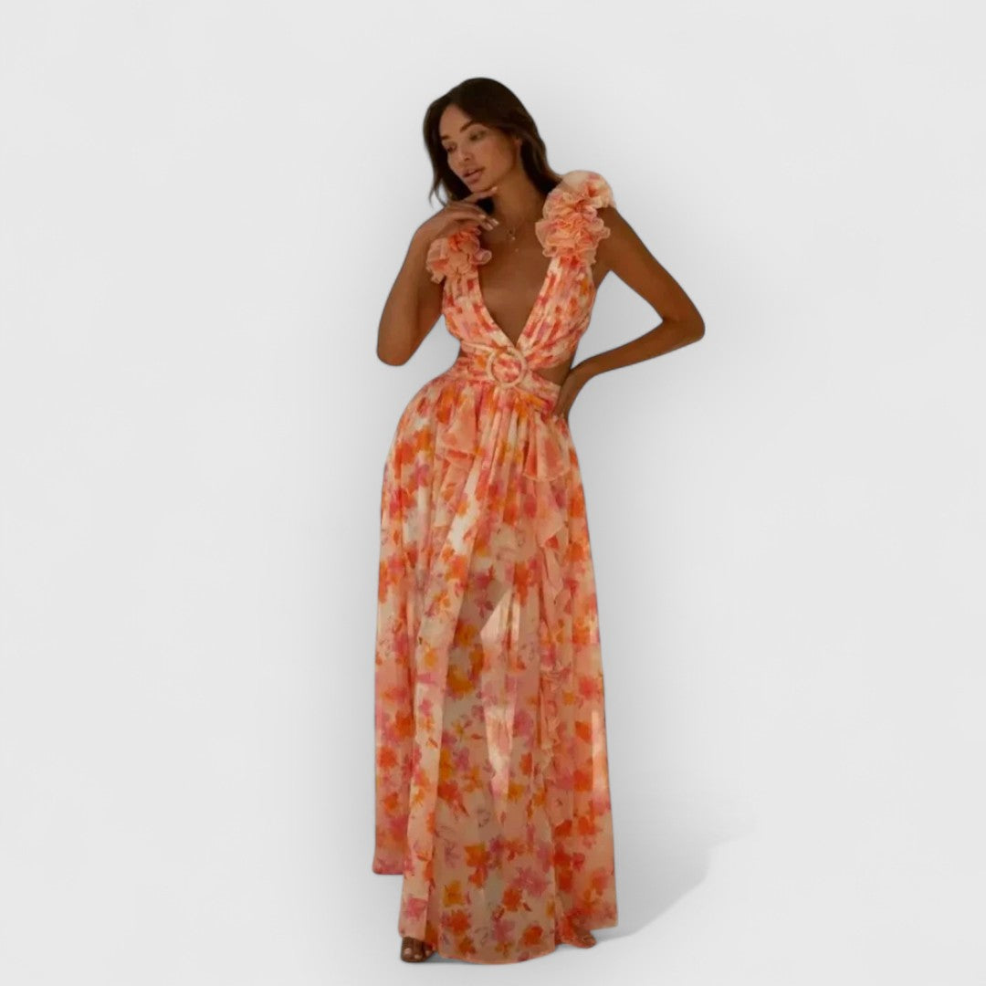 Fatima | Elegante vestido con volantes