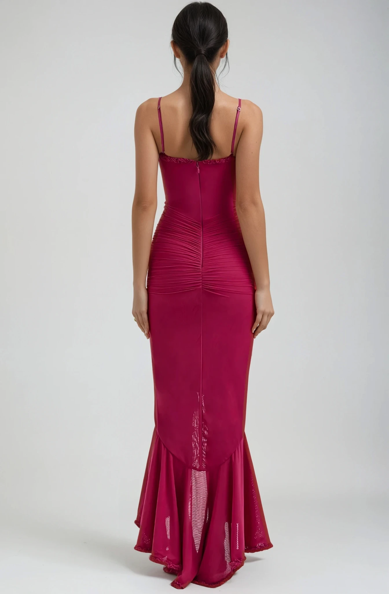 Vestido Maxi con Volantes FLAVIA