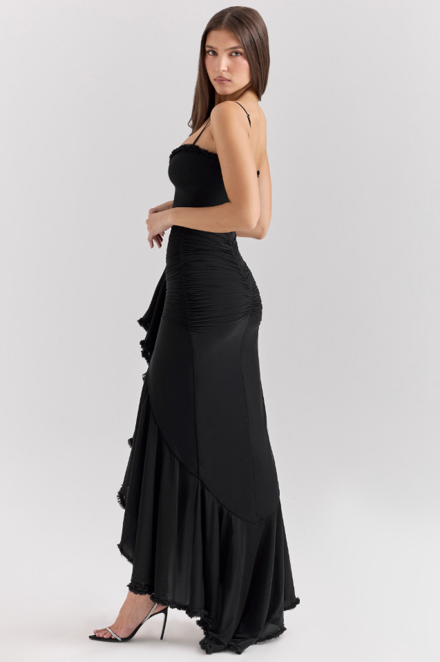 Vestido Maxi con Volantes FLAVIA