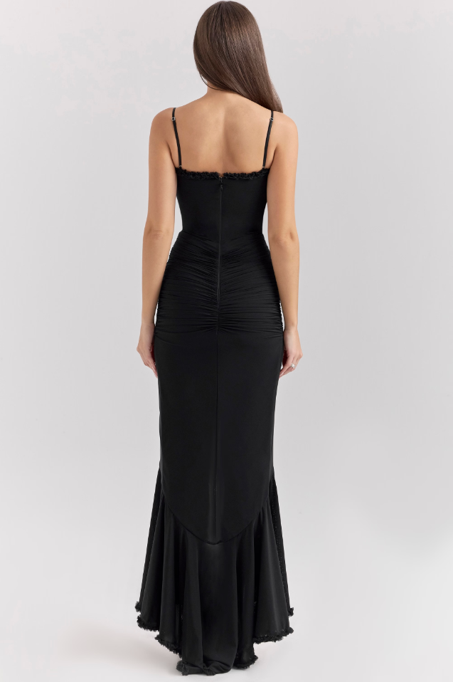 Vestido Maxi con Volantes FLAVIA