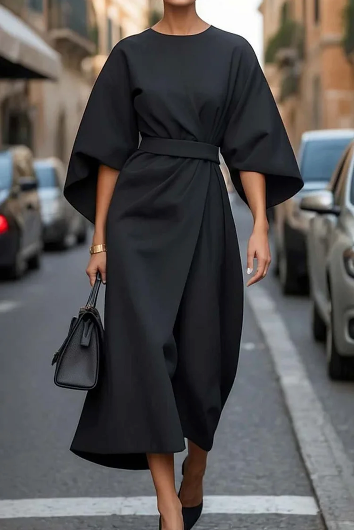 Louise™ | Vestido maxi de noche con cinturón