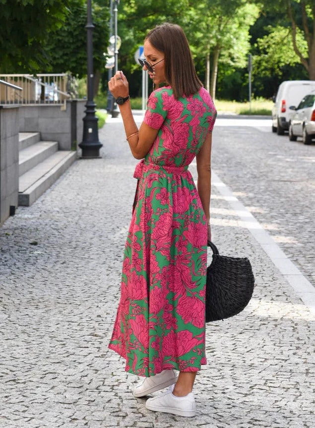 Linda | Vestido elegante con flores para cualquier ocasión