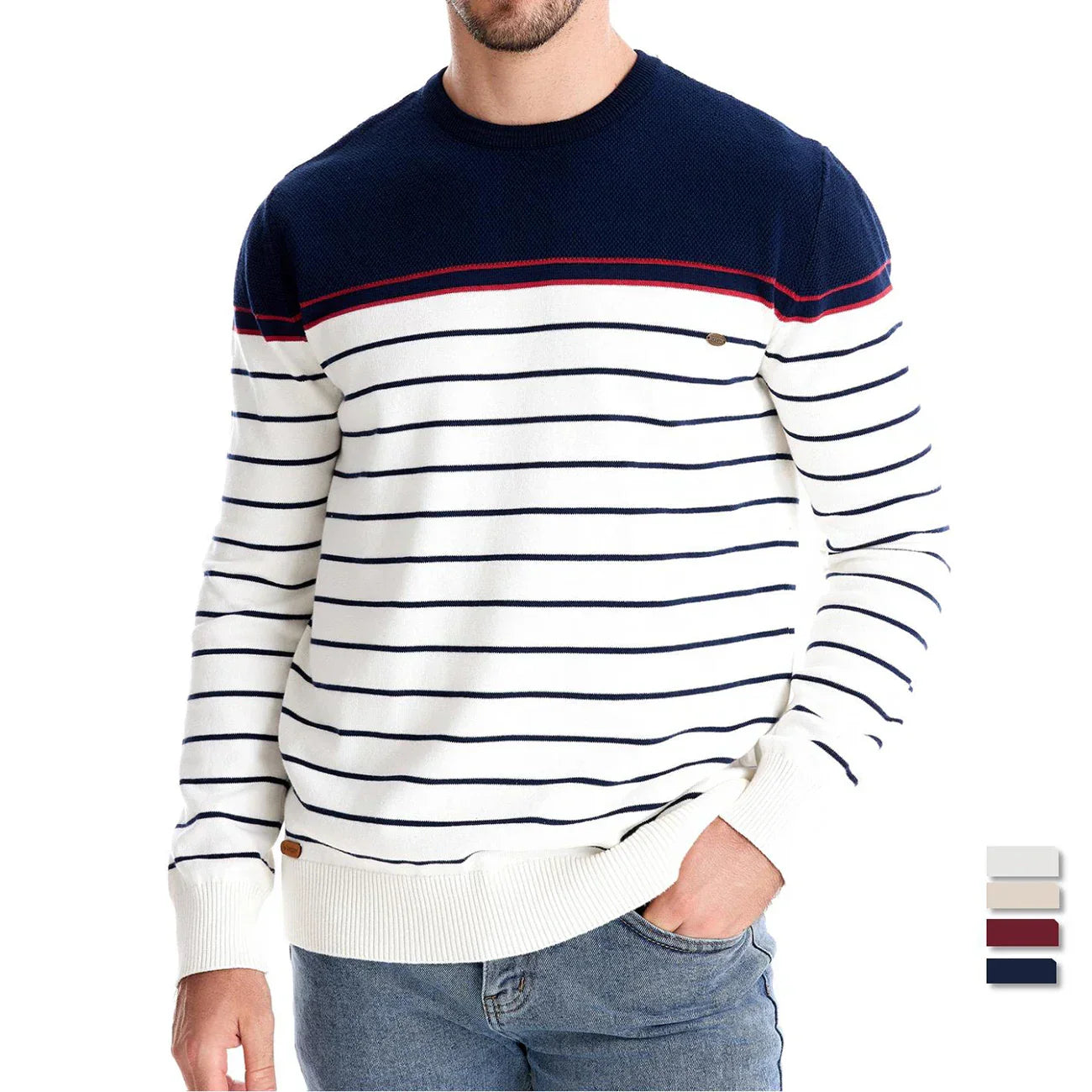 Valmere | Suéter de Hombre con Diseño a Rayas