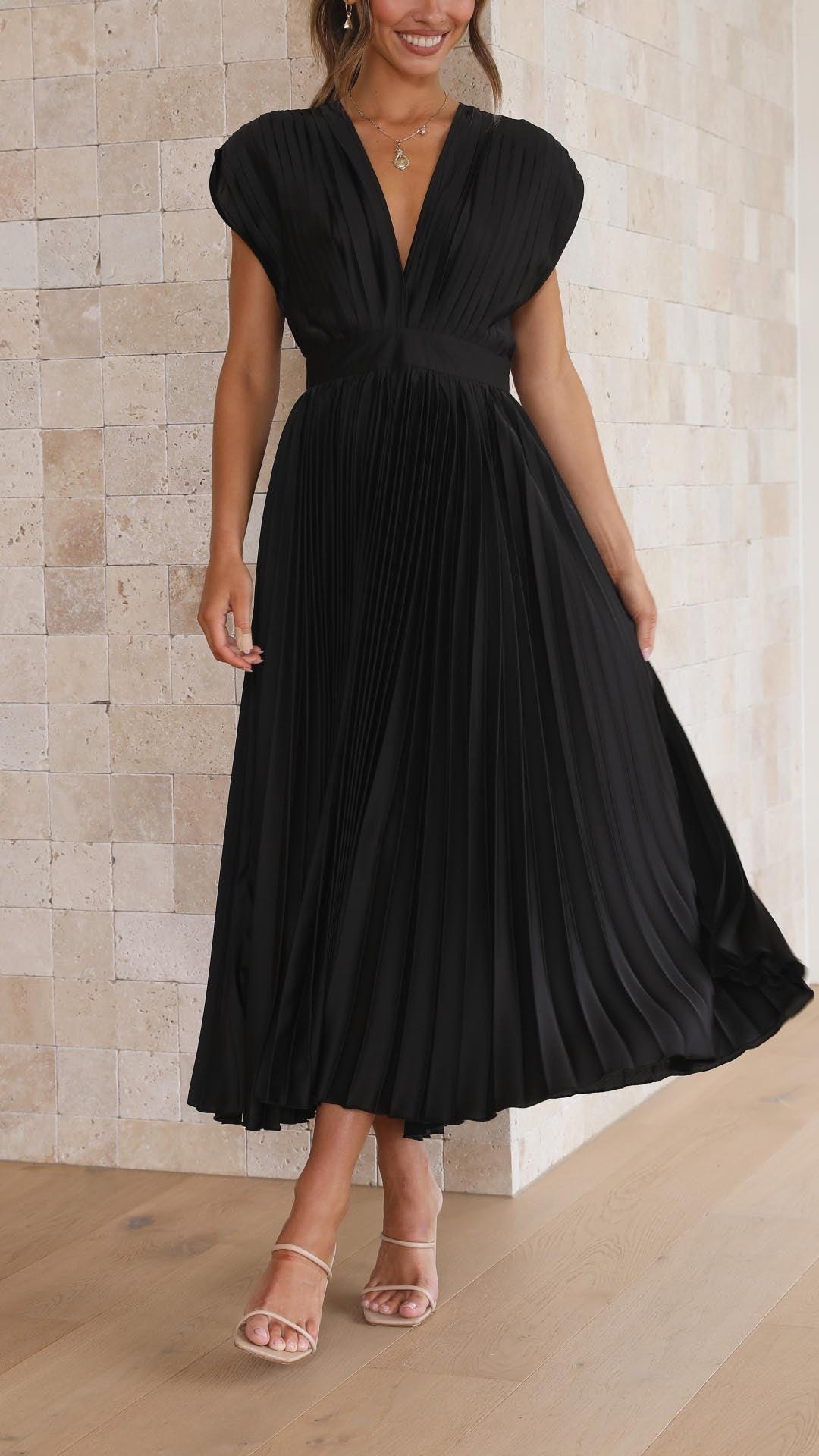 Alexis - Vestido plisado elegante