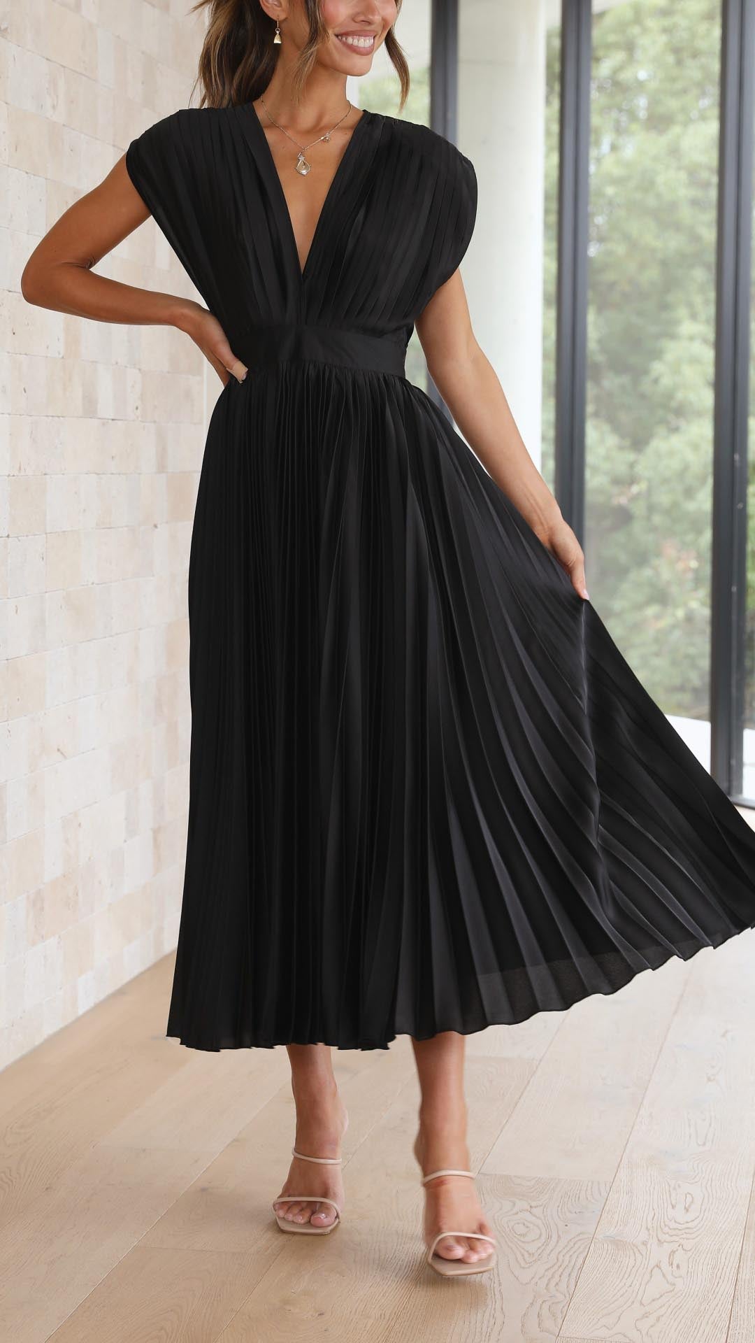 Alexis - Vestido plisado elegante