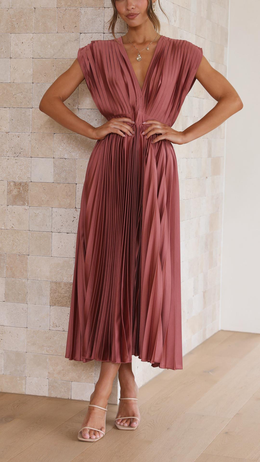 Alexis - Vestido plisado elegante