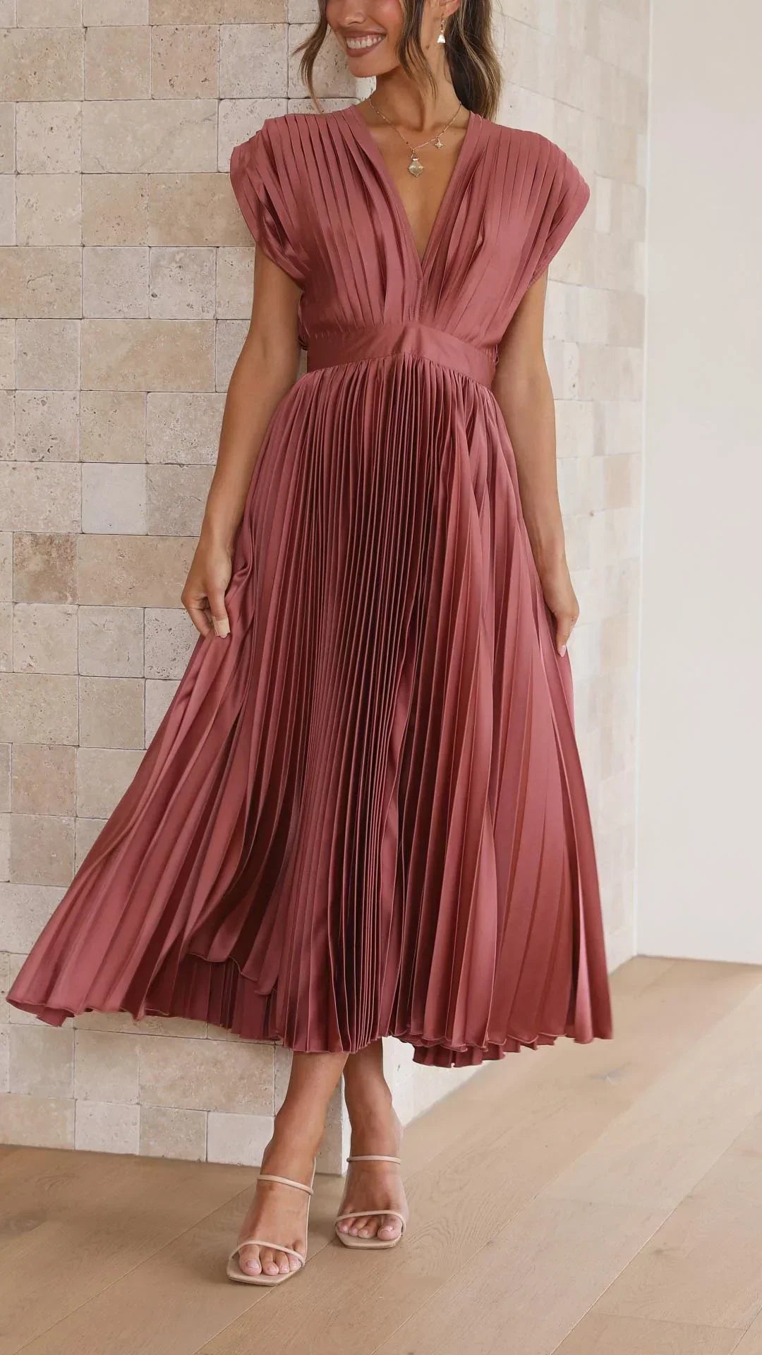 Alexis - Vestido plisado elegante