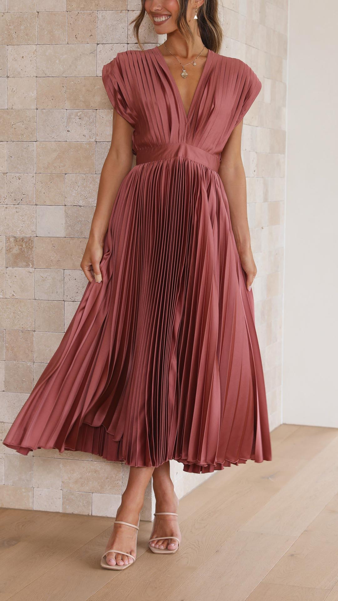 Alexis - Vestido plisado elegante