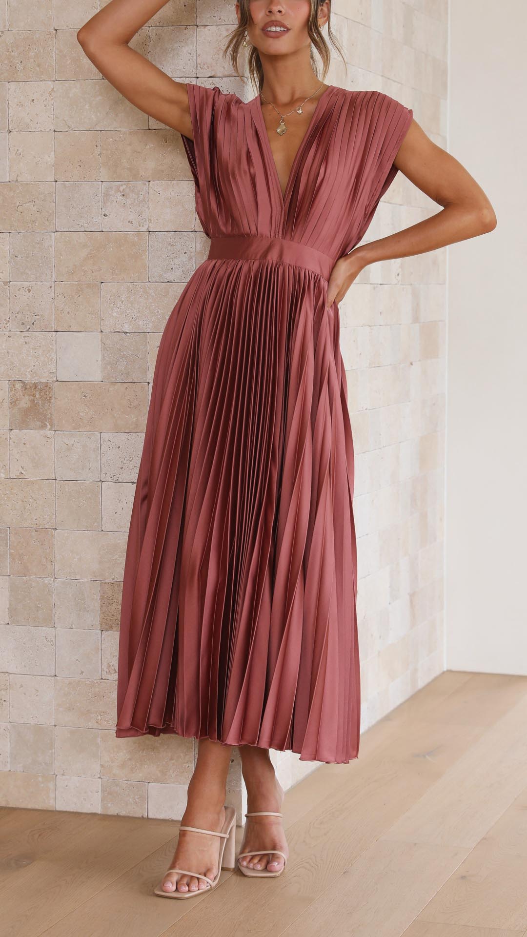 Alexis - Vestido plisado elegante