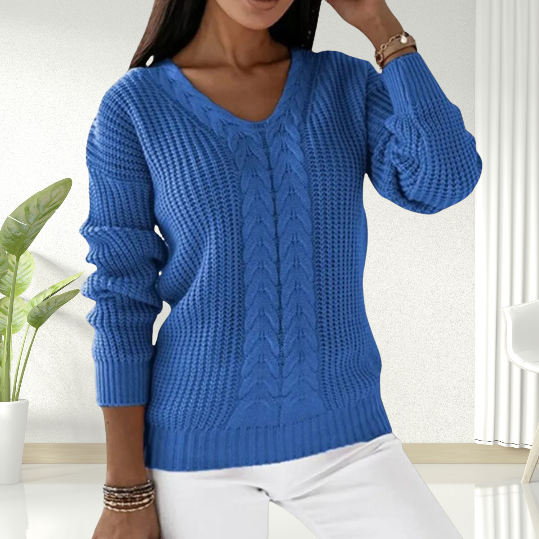 Oriana | Comfy V-Neck Sweater