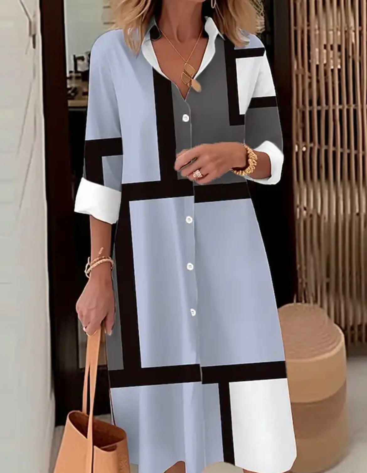 Margaritte | Camisa con patrón geométrico