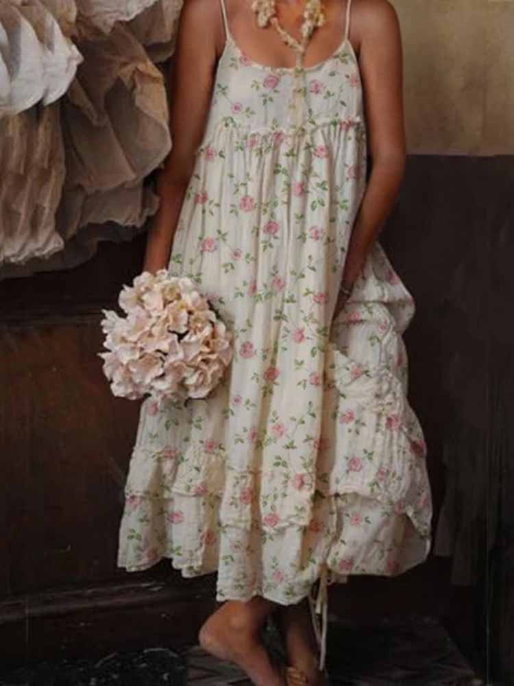 Barbara Bloem Maxi Vestido - Elegancia Sin Esfuerzo