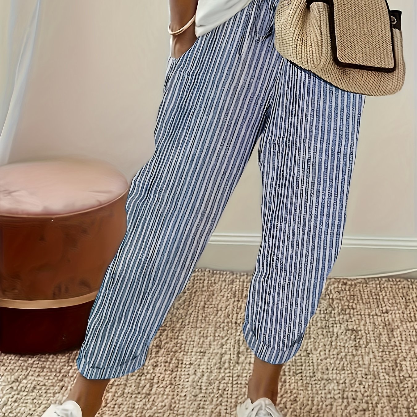 Sanna™ – Pantalones largos con elegante franja