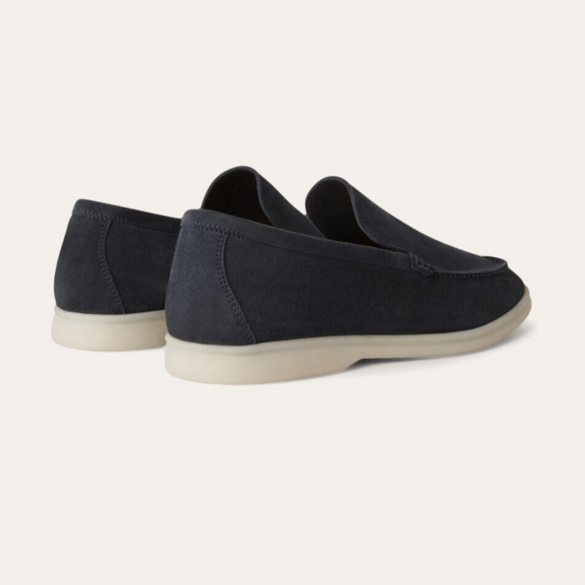Refined Suede Loafers – Marineblauw