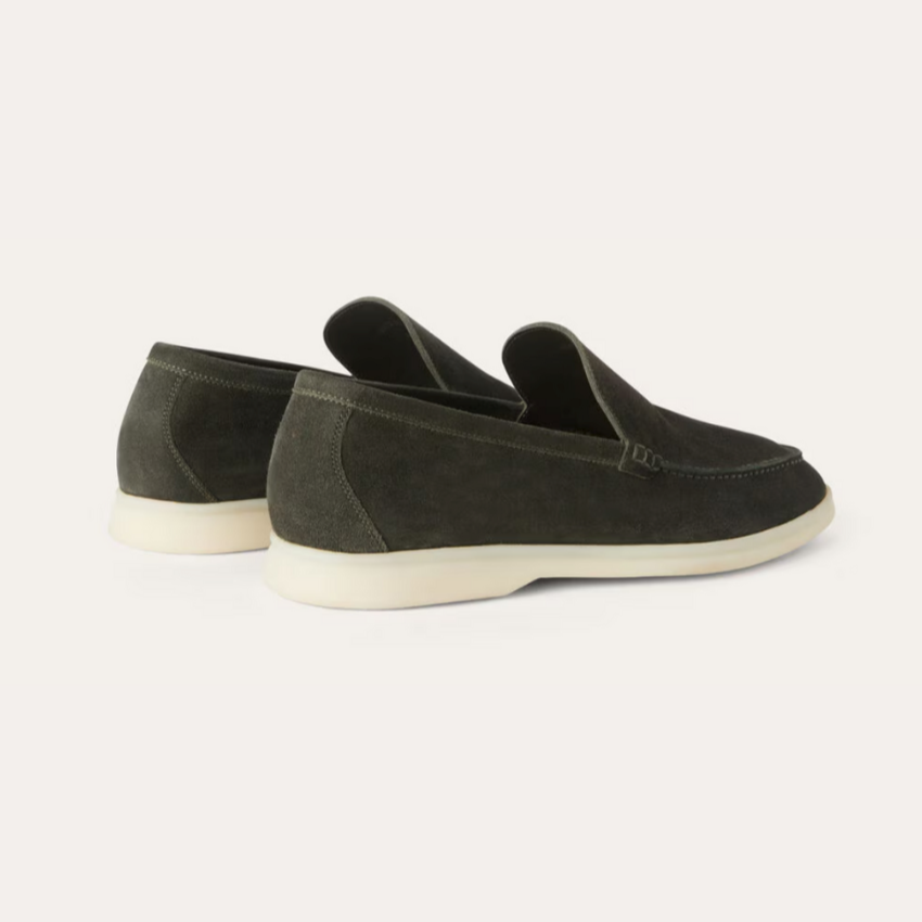 Refined Suede Loafers – Profond Groen