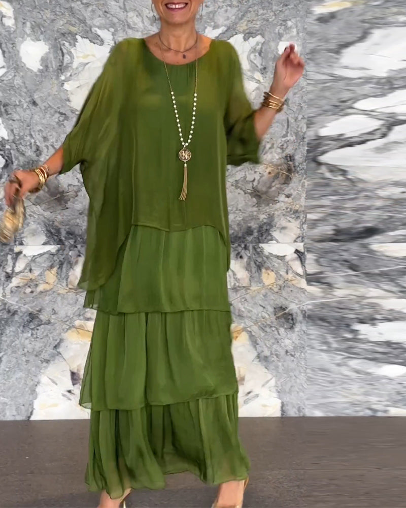 Morgan™ | Maxi Vestido Verde Encapasado