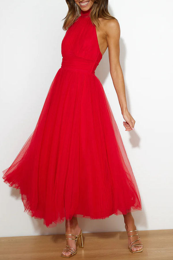 Phoebe - Vestido con falda larga
