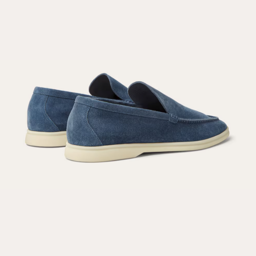 Refined Suede Loafers – Intens Blauw
