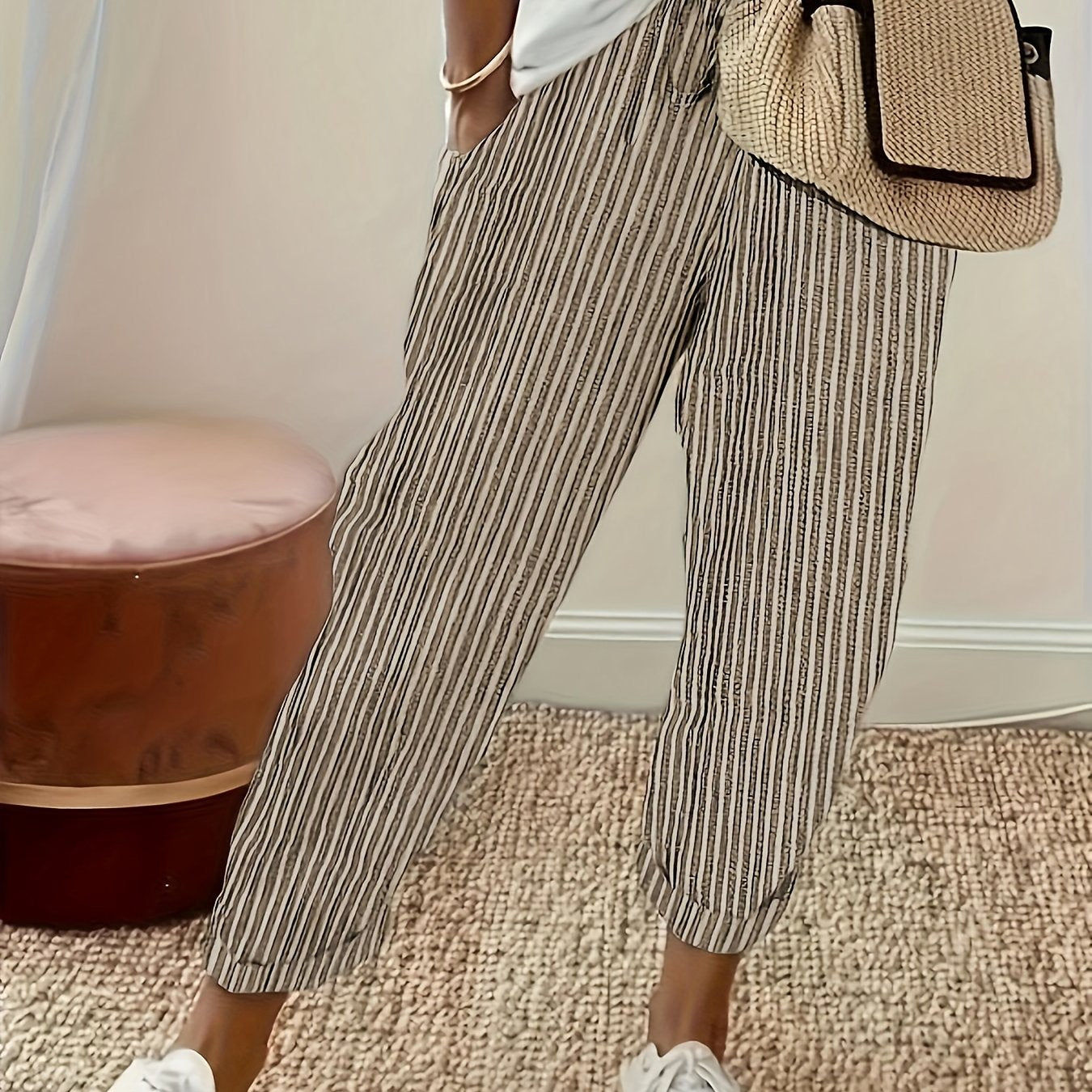 Sanna™ – Pantalones largos con elegante franja