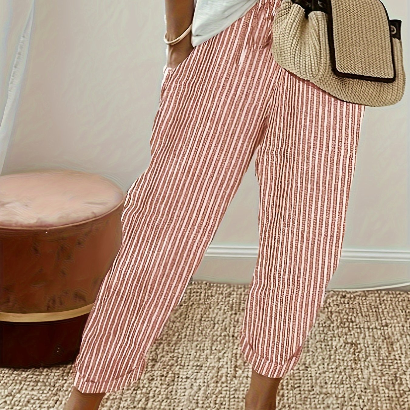 Sanna™ – Pantalones largos con elegante franja