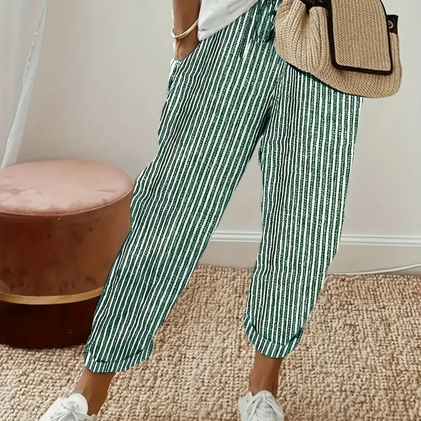 Sanna™ – Pantalones largos con elegante franja