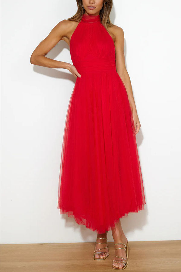 Phoebe - Vestido con falda larga
