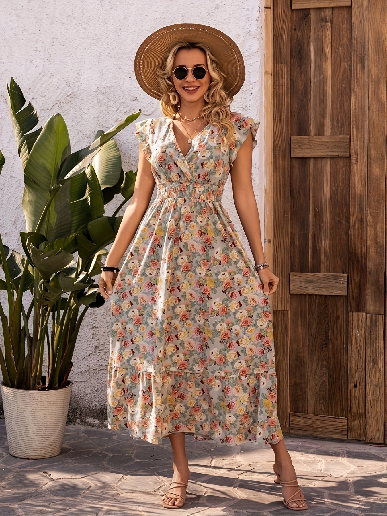 Addison | Elegante Vestido Maxi Floral para el Verano