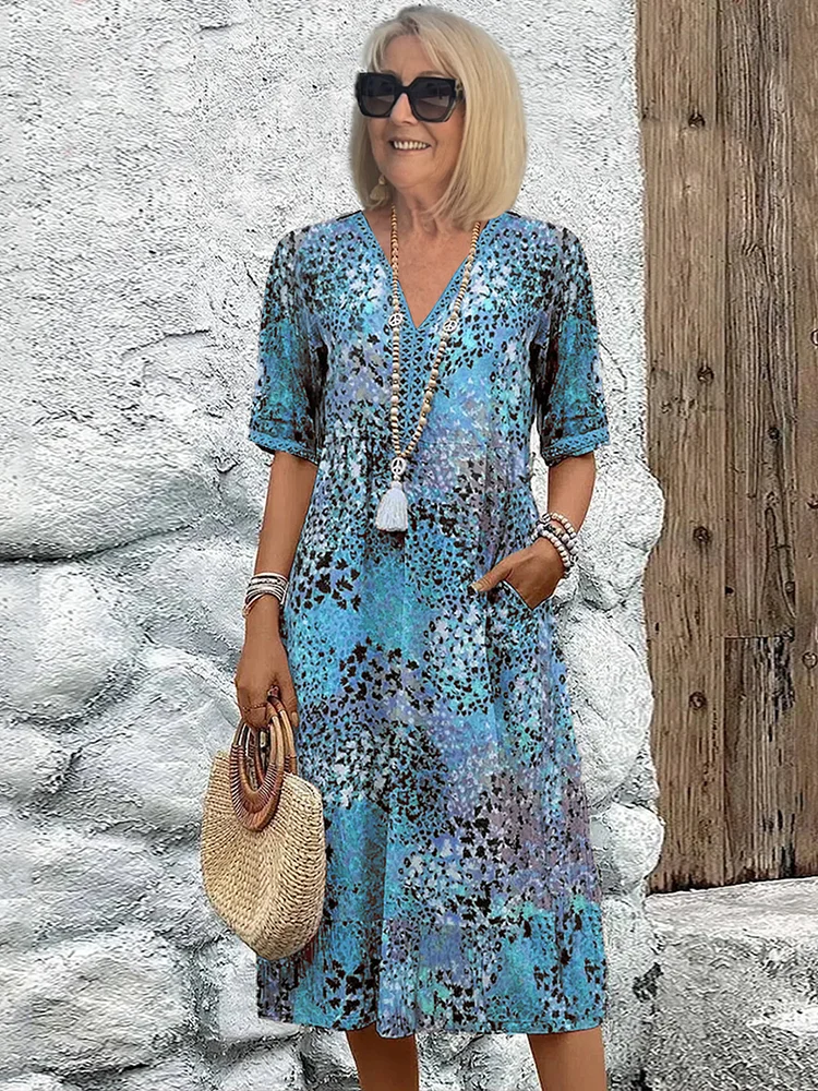 Harper™ | Elegante Vestido Midi Floral