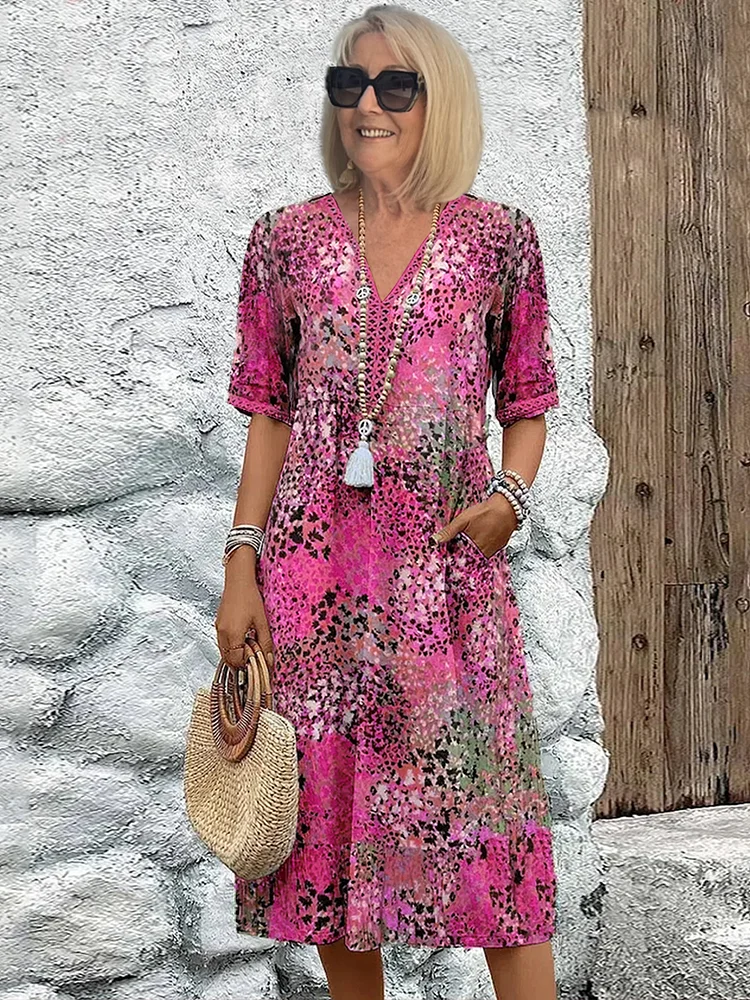 Harper™ | Elegante Vestido Midi Floral