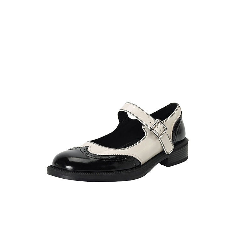 Perlina – Zapatos Planos de Cuero de Vaca Lavado