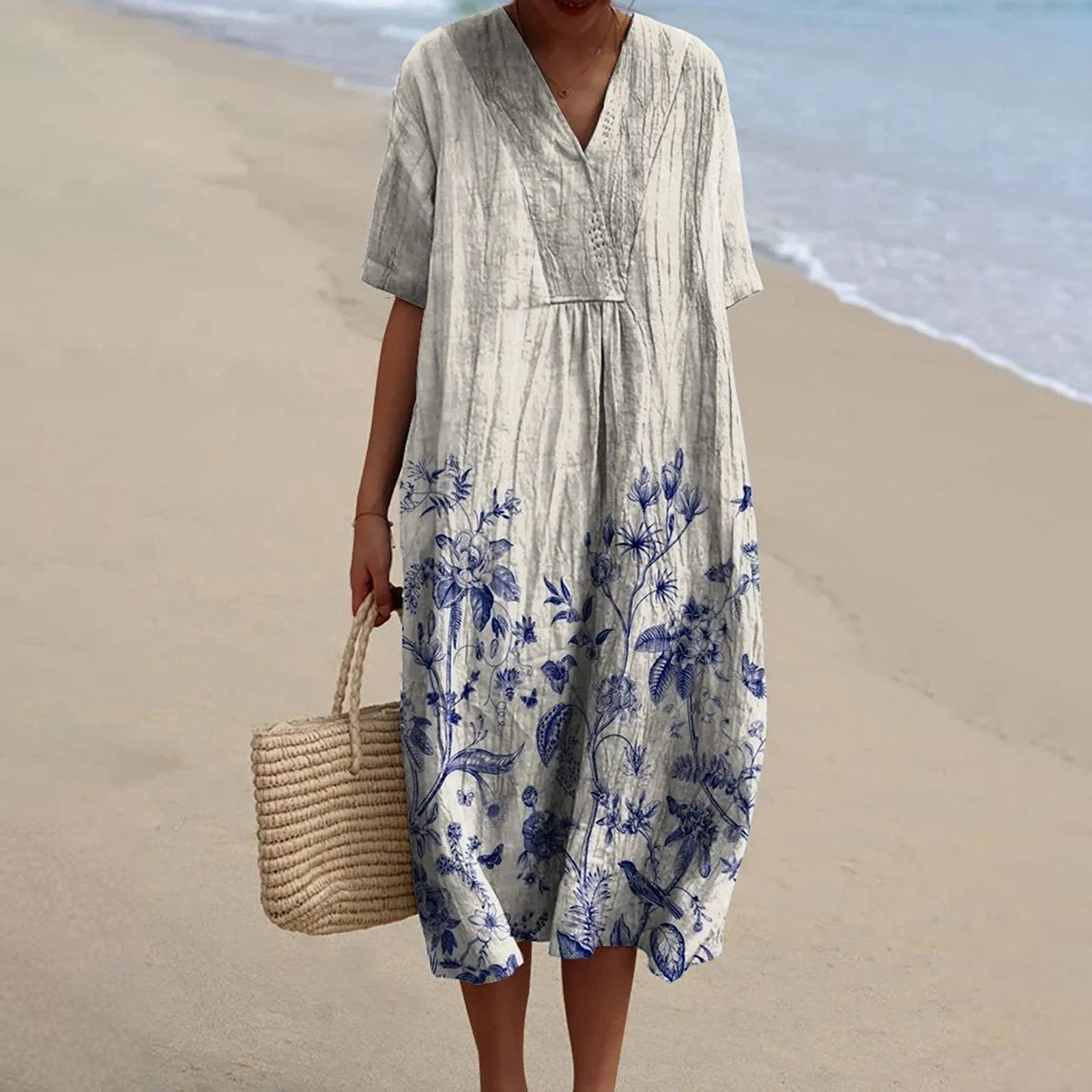 ÉLOÏSE | Vestido impreso porcelana