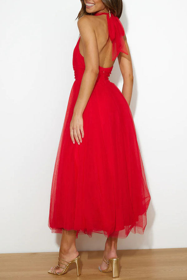 Phoebe - Vestido con falda larga