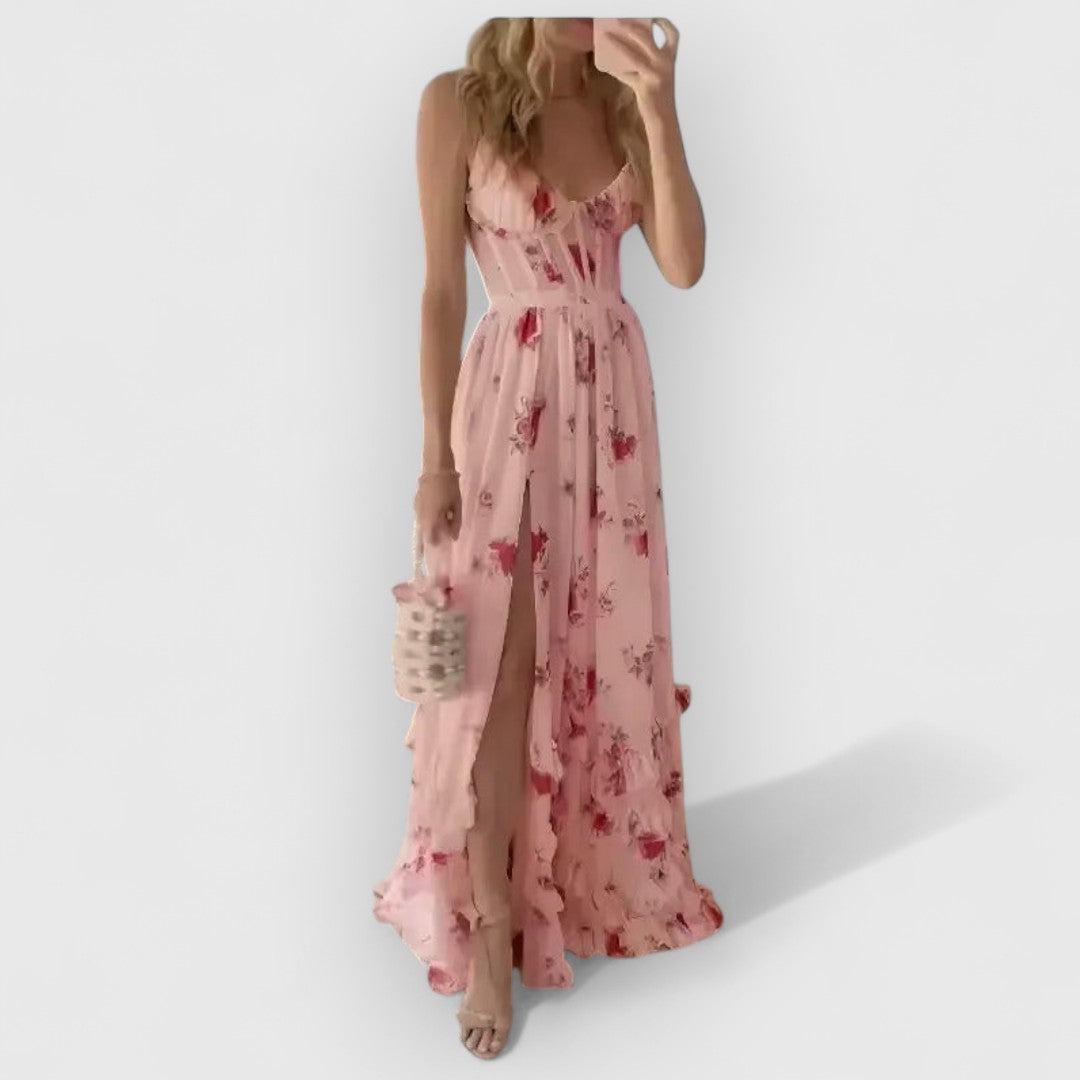 Christa | Vestido de Flores Elegante