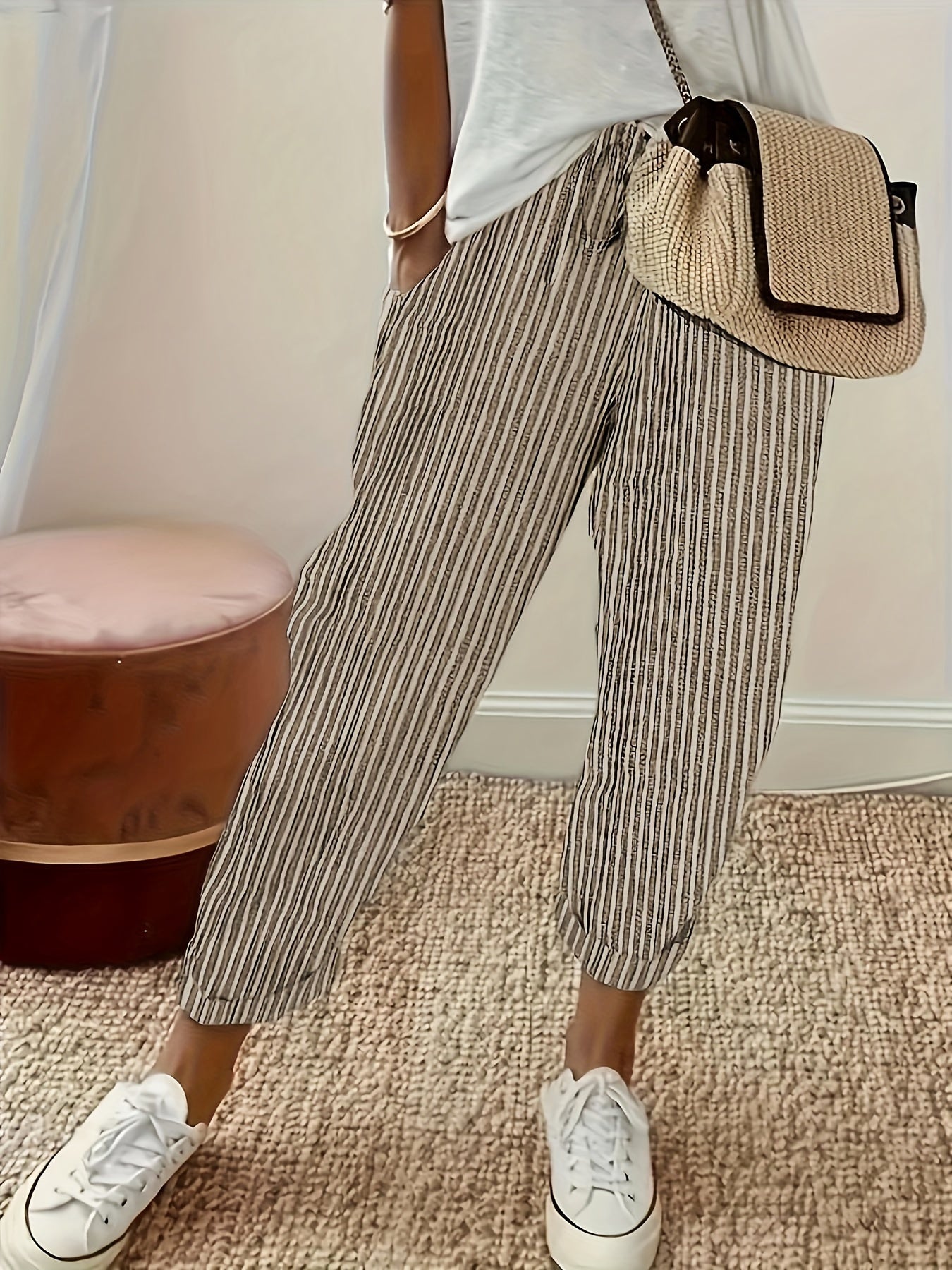 Sanna™ – Pantalones largos con elegante franja