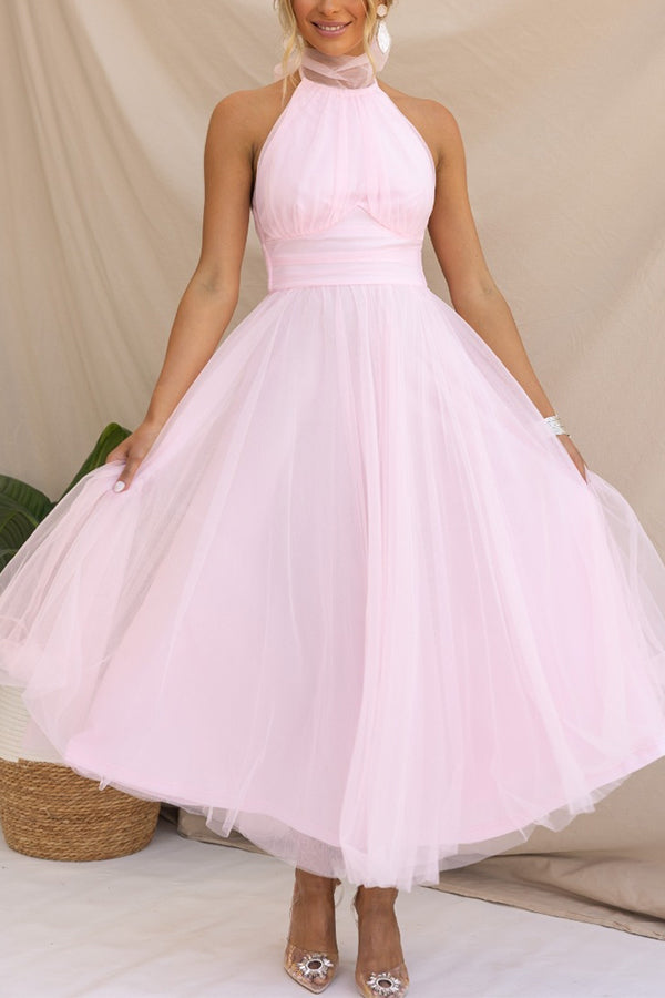 Phoebe - Vestido con falda larga
